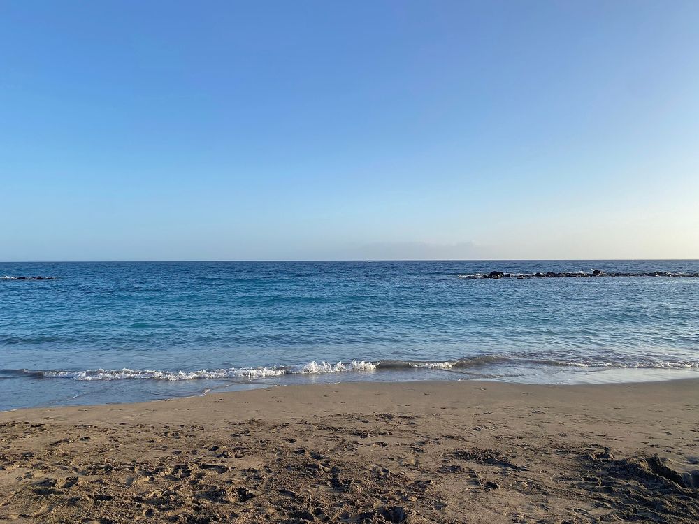 Atlantic shoreline at Playa del Duque in Adeje